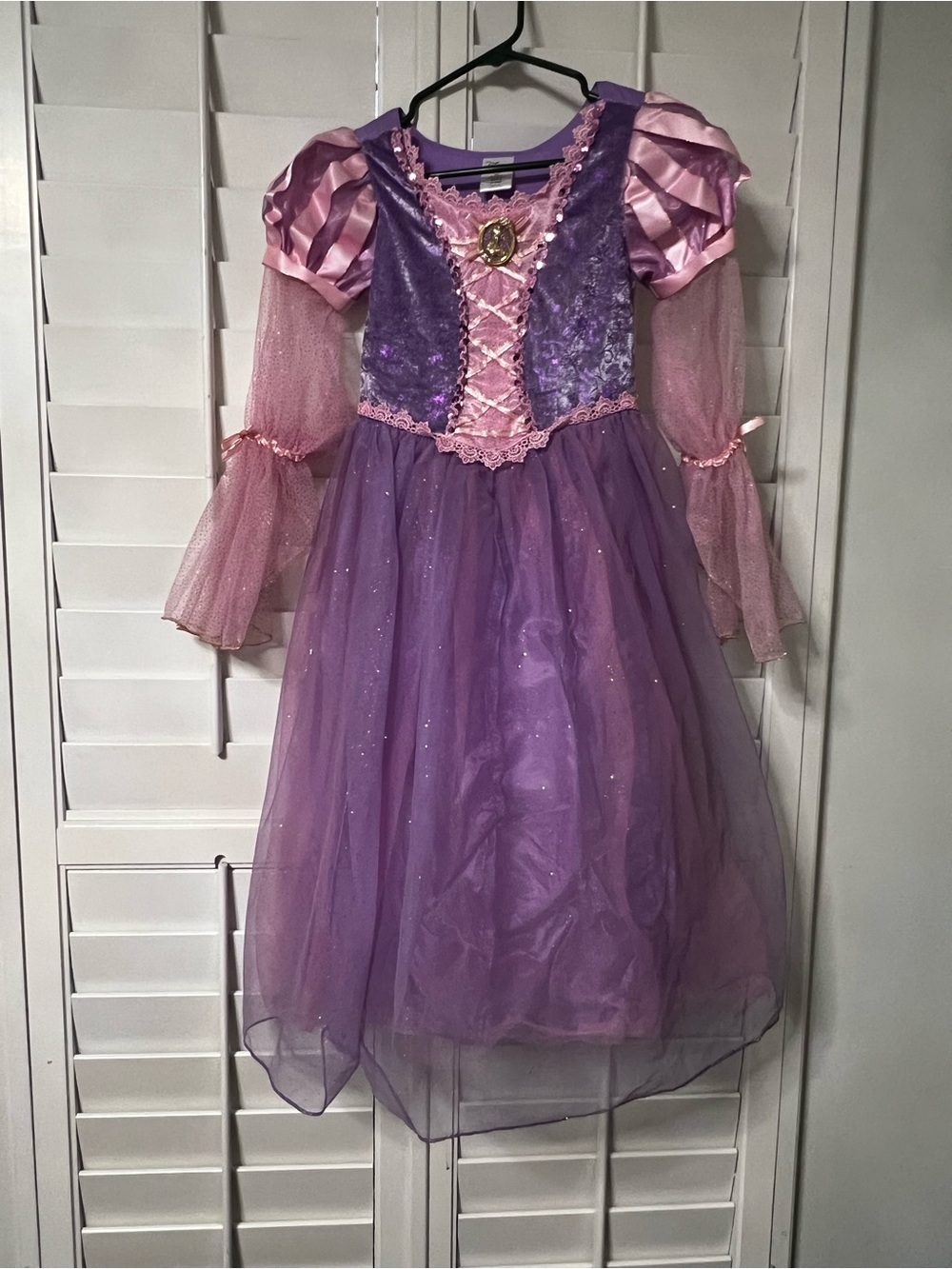 Disney Store Rapunzel Tangled Princess Costume Dress Purple Girls Size 9/10